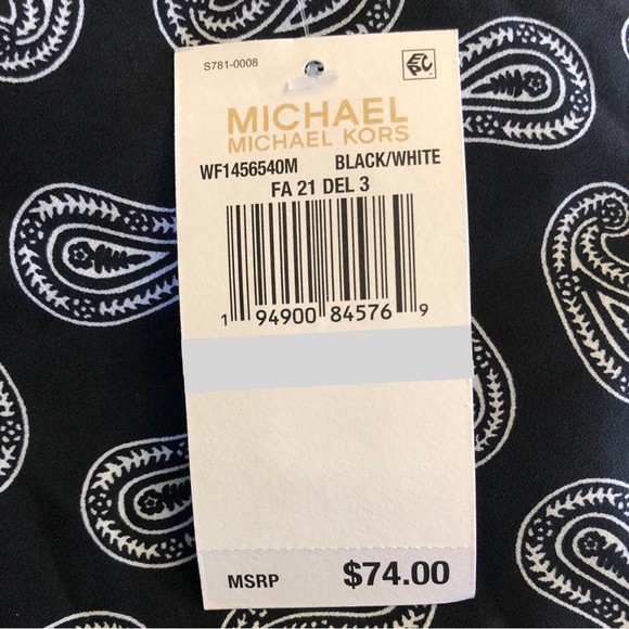 ‼️SALE‼️ MICHAEL KORS Paisley Kimono Top - Picture 4 of 6